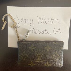 Louis Vuitton Monogram Key Pouch / Keys Cles